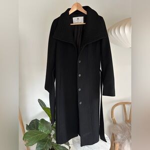 Babaton Black Connor Long Coat